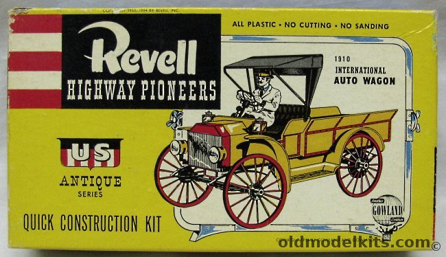 Revell 1/32 1910 International Auto Wagon - Highway Pioneers US Antique Series, H62-89 plastic model kit